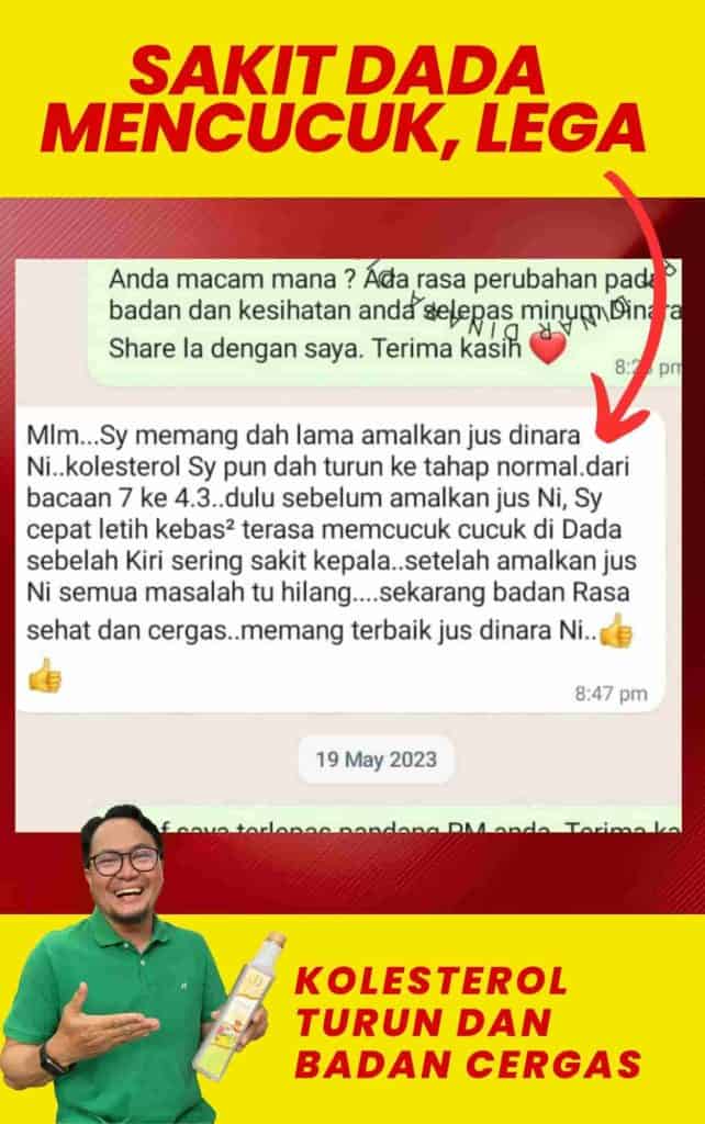 Dinara juice for cholesterol reduction and improved overall health.